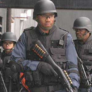 Still of Samuel L Jackson LL Cool J and Michelle Rodriguez in SWAT 2003