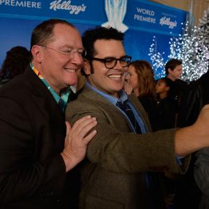 John Lasseter and Josh Gad at event of Ledo salis 2013