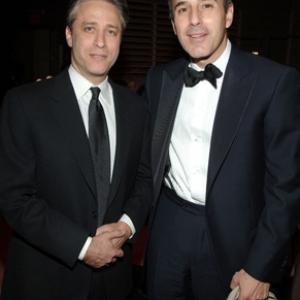 Matt Lauer and Jon Stewart