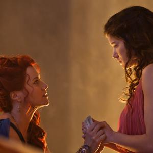 Still of Lucy Lawless and Hanna Mangan Lawrence in Spartacus Blood and Sand 2010