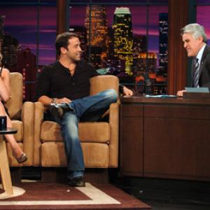 Jay Leno Jeremy Piven and Lindsay Lohan at event of The Tonight Show with Jay Leno 1992