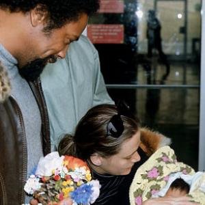 Quincy Jones with Peggy Lipton and Baby Kidada c 1974