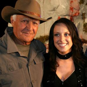 Robert Loggia and Danielle Arnold on the set of Her Morbid Desires a segment of The Boneyard Collection