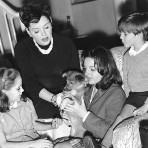 Judy Garland with Children Lorna Liza and Joey at London Home 1961 IV