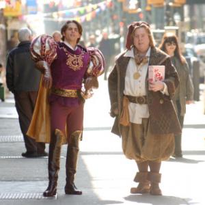 Still of Timothy Spall and James Marsden in Enchanted 2007