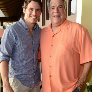 James Marsden and film festival Director Barry Rivers