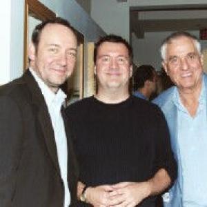 left to right Kevin Spacey Rowan Joseph and Garry Marshall at the opening of COBB at the Falcon Theatre