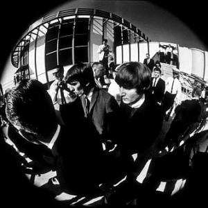 The Beatles, arriving in Los Angeles, CA, 1966
