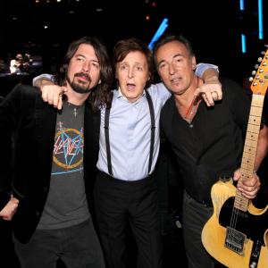 Paul McCartney Dave Grohl and Bruce Springsteen