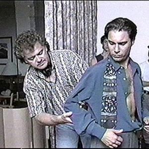 David Winning directing Eric McCormack in EXCEPTION TO THE RULE 1997