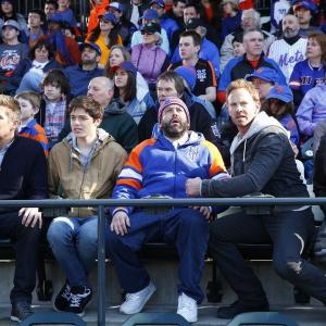 Still of Vivica A. Fox, Mark McGrath, Ian Ziering, Judah Friedlander and Dante Palminteri in Sharknado 2: The Second One (2014)