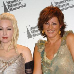 Sarah McLachlan and Cyndi Lauper at event of 2005 American Music Awards (2005)