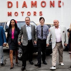 Still of Garcelle Beauvais, Christopher Meloni, Dean Norris, Amaury Nolasco and Devon Bostick in Small Time (2014)