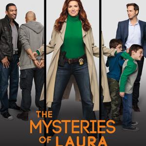 Debra Messing Laz Alonso and Josh Lucas in The Mysteries of Laura 2014