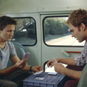 Josh & E.L. play cards