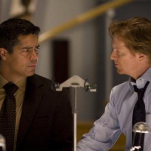 Still of Eric Stoltz and Esai Morales in Caprica (2009)