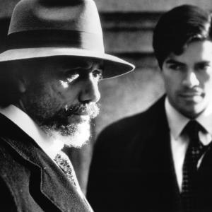 Still of Edward James Olmos and Esai Morales in The Disappearance of Garcia Lorca 1996