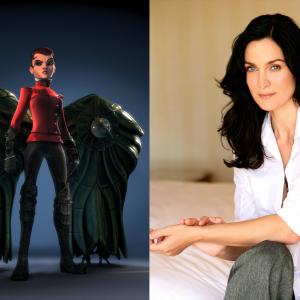 Carrie-Anne Moss as Admiral Wells in Luximation's 