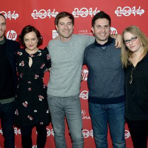 Elisabeth Moss Mark Duplass Justin Lader Charlie McDowell and Mel Eslyn at event of The One I Love 2014