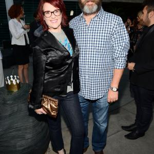 Megan Mullally and Nick Offerman at event of The Kings of Summer (2013)