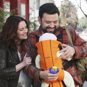 Still of Megan Mullally and Horatio Sanz in In the Motherhood (2009)