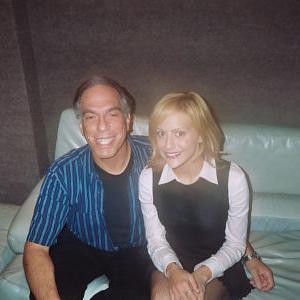 Rod Simmons with Brittany Murphy on the set of Little Black Book Photo courtesy of Rod Simmons