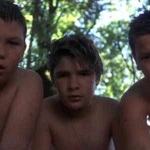 Still of River Phoenix, Corey Feldman and Jerry O'Connell in Likime kartu (1986)