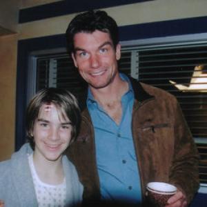 Tyler Neitzel & Jerry O'Connell on the set of 