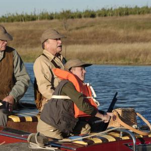 Still of Michael Caine Robert Duvall and Haley Joel Osment in Secondhand Lions 2003