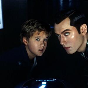 Still of Jude Law and Haley Joel Osment in Artificial Intelligence AI 2001
