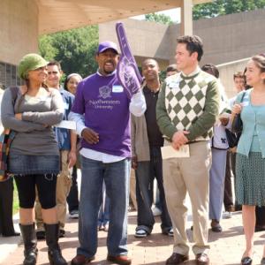Still of Martin Lawrence, Donny Osmond, Raven-Symoné and Molly Ephraim in College Road Trip (2008)