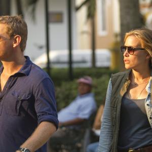 Still of Piper Perabo and Nic Bishop in Covert Affairs (2010)