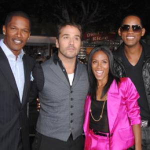 Will Smith Jada Pinkett Smith Jamie Foxx and Jeremy Piven at event of Karalyste 2007