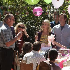 Still of Bonnie Bedelia Craig T Nelson Monica Potter Peter Krause and Max Burkholder in Parenthood 2010