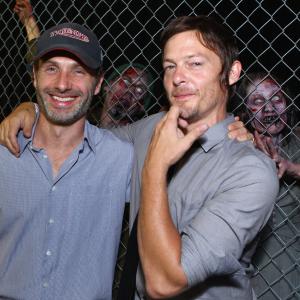 Norman Reedus and Andrew Lincoln at event of Vaiksciojantys negyveliai 2010