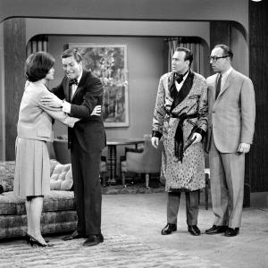 Still of Dick Van Dyke Carl Reiner and Richard Deacon in The Dick Van Dyke Show 1961