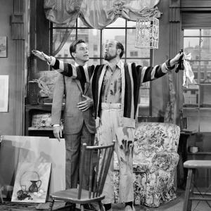 Still of Dick Van Dyke and Carl Reiner in The Dick Van Dyke Show 1961