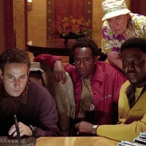 Still of Don Cheadle Bernie Mac and Carl Reiner in Oceans Eleven 2001