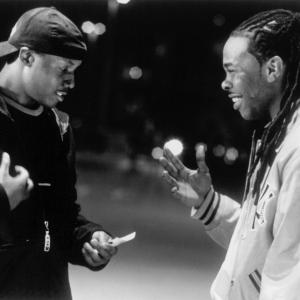 Still of Busta Rhymes and Rob Brown in Finding Forrester (2000)