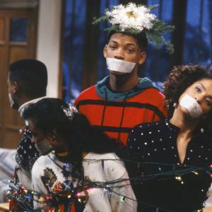 Still of Will Smith Tatyana Ali Alfonso Ribeiro Ashley Bank and Karyn Parsons in The Fresh Prince of BelAir 1990