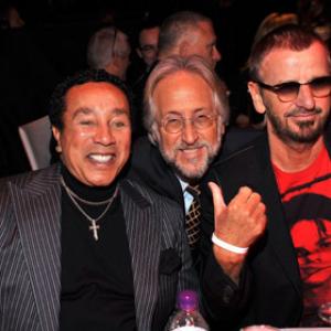 Smokey Robinson Neil Portnow and Ringo Starr