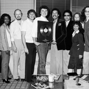 Smokey Robinson with staff of Radio & Records Magazine