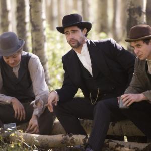 Still of Brad Pitt Sam Rockwell and Jeremy Renner in The Assassination of Jesse James by the Coward Robert Ford 2007