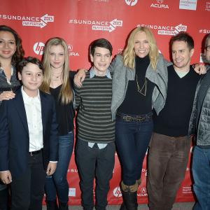 Toni Collette Sam Rockwell Steve Carell River Alexander and Zoe Levin at event of The Way Way Back 2013