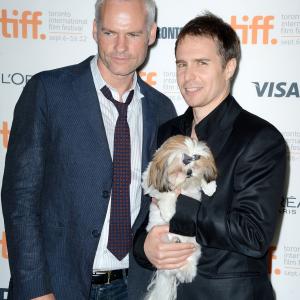 Sam Rockwell Martin McDonagh and Bonny at event of Septyni psichopatai 2012