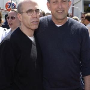 Jeffrey Katzenberg and Joe Roth at event of Tecio dienos rupestis 2003