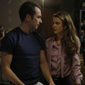 Still of Keri Russell and Matthew Rhys in The Americans 2013