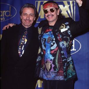 Edward James Olmos and Carlos Santana