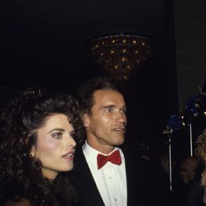 Arnold Schwarzenegger and Maria Shriver at a 