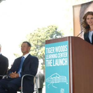 Bill Clinton Maria Shriver and Tiger Woods